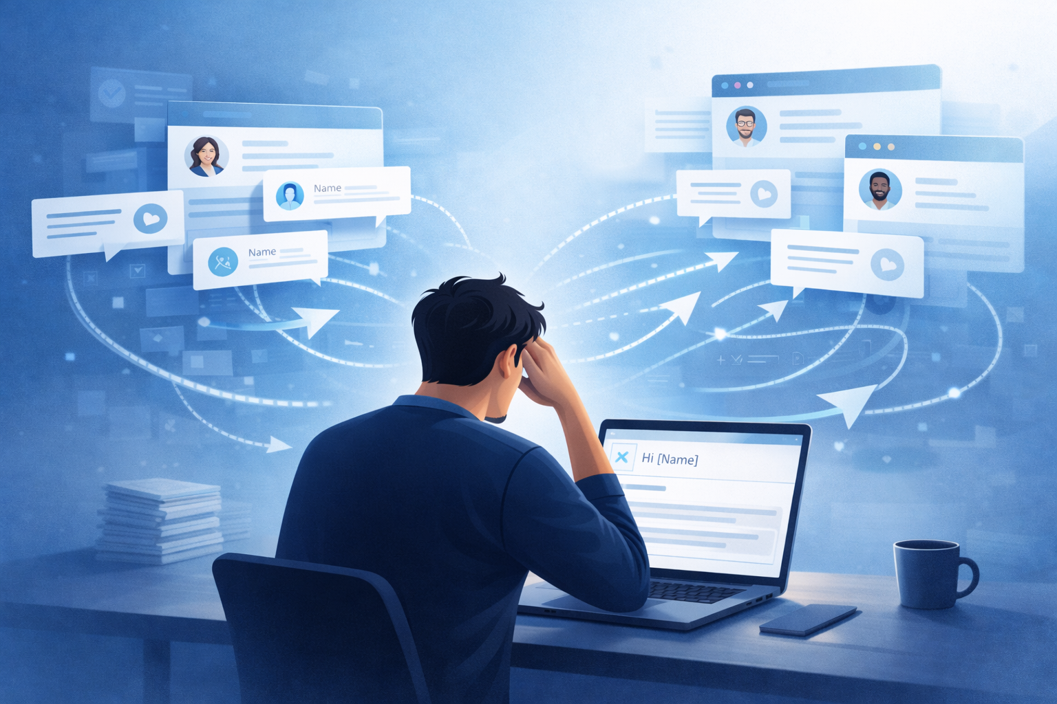 Personalizing multiple follow-up messages visual